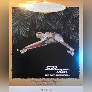 Hallmark Keepsake Ornament Star Trek: Next Gen. Klingon Bird of Prey 1994